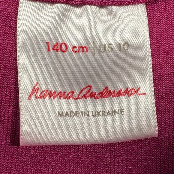 Bundle‎ HANNA ANDERSON Girls Velour Skater Dress & Ruffle Popover Size 10 - Picture 8 of 16